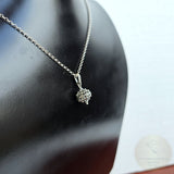 Traditional Croatian Dainty Filigree Ball Pendant, Dubrovnik Jewelry, Sterling Silver Ball Pendant, Mediterranean Vintage Ethnic Jewelry - CroatianJewelryCraft