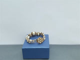 Multi Strand Unique White Pearl Bracelet, Bridal Bracelet, Sterling Silver Freshwater Pearl Statement bracelet Decorative Pearl Inlaid Claps