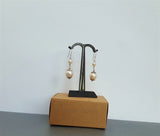 White Pearl Earrings, Simple Pearl Dangle Earrings, Sterling Silver Pearl Earrings, Bridesmaids Jewelry, Natural Pearl Jewelry