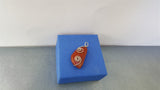 Sterling Silver Red Jasper Pendant, Spiral, Swirl Decorations, Jasper Chain Necklace