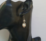 Freshwater Pearl Earrings, Simple Pearl Dangle Earrings, Sterling Silver Pearl Earrings, Bridesmaids Jewelry, Natural Pearl Jewelry