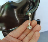 White Pearl Earrings, Simple Pearl Dangle Earrings, Stud Drop Earrings, Silver Ball Earrings, Silver Pearl Earrings, Bridesmaids Jewelry