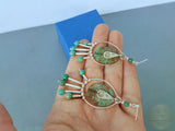 Turquoise Chandelier Earrings, Natural Turquoise Statement Earrings, Long Dangle Earrings, Solid Sterling Silver Earrings, Unique Earrings