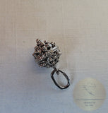 Traditional Croatian Gold Pendant, Dainty 14k White Gold Pendant, Dubrovnik Wedding Jewelry, Solid 14k Filigree Ball Pendant