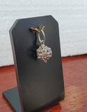 Traditional Croatian Gold Pendant, Dainty 14k White Gold Pendant, Dubrovnik Wedding Jewelry, Solid 14k Filigree Ball Pendant