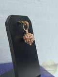Traditional Croatian Dainty 14k Gold Pendant, Dubrovnik Filigree Ball Pendant, Small Gold Pendant, Solid Pink Gold Pendant Rose Gold Pendant