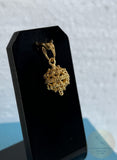 Croatian Filigree 14k Gold Pendant, Minimalist Gold Filigree Ball Pendant, Dubrovnik Jewelry, Solid Gold Pendant, 14k Filigree Pendant