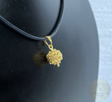 Croatian Filigree 14k Gold Pendant, Minimalist Gold Filigree Ball Pendant, Dubrovnik Jewelry, Solid Gold Pendant, 14k Filigree Pendant