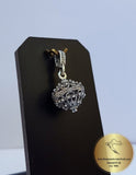 Traditional Croatian Dainty Filigree Ball Pendant, Dubrovnik Jewelry, Sterling Silver Ball Pendant, Mediterranean Vintage Ethnic Jewelry