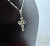 Traditional Croatian Cross Pendant, Minimalist Filigree Cross Pendant, Sterling Silver Dainty Metalwork Cross, Wedding Jewelry, Dubrovnik