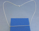Women / Men Round Snake Style Sterling Silver Chain, Silver Chain Necklace - Traditional Croatian Jewelry