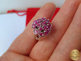 Ruby Ring, Red Stone Ring, Red Gemstone Ring, Red Silver Ring, Silver Ring Ruby Statement Ring, One of a kind ring,  Womans Ring, Red Ring - Traditional Croatian Jewelry