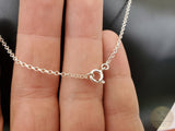 Women / Men Dainty Chain, Minimalist Chain, Fine Trace Chain, Sterling Silver Chain, Silver Chain Necklace